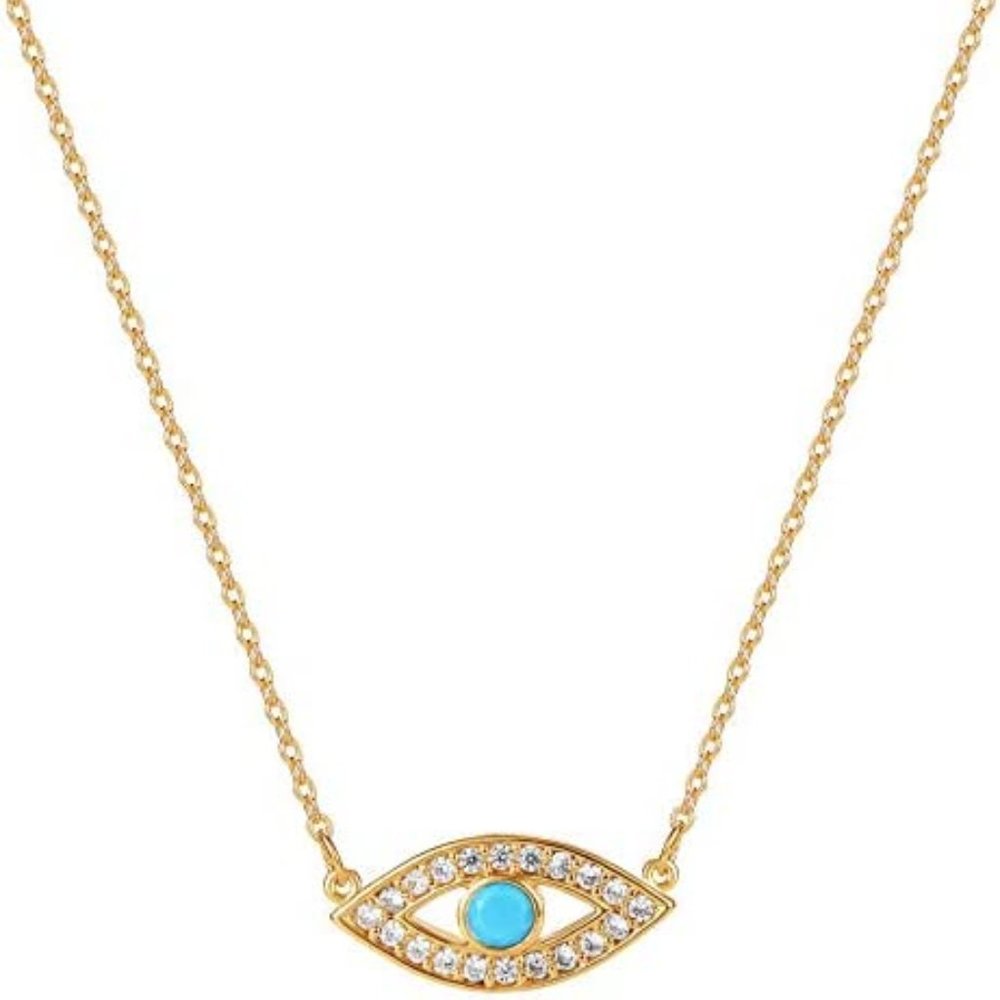 Dainty Gold Ankh Cross Necklace 18K Gold Filled Simple Pray for Peace Ankh Cross